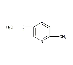 2-甲基-5-乙烯基吡啶结构式