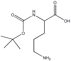 丁氧羰基-D-鸟氨酸-OH结构式