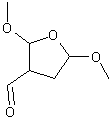 2,5-二甲氧基-3-四氢呋喃缩醛结构式