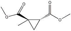 1-甲基-反-1,2-环丙烷二羧酸二甲酯结构式