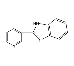 2-(3-吡啶基)苯并咪唑结构式