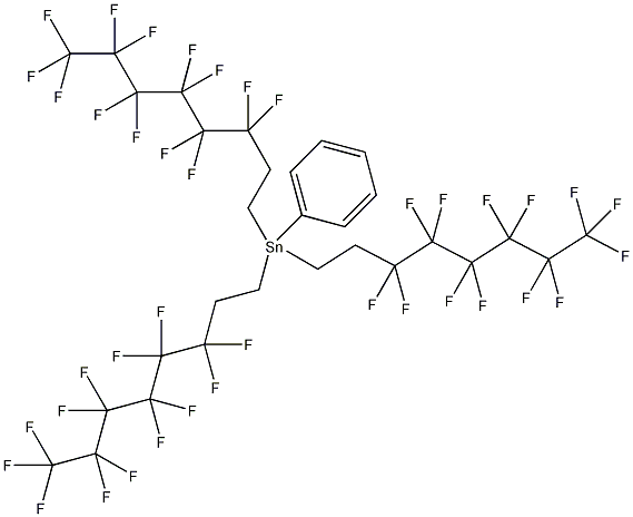 (3,3,4,4,5,5,6,6,7,7,8,8-三癸氟代辛烷)二苯锡结构式