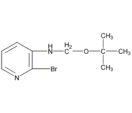 (2-溴-3-吡啶基)氨基甲酸叔丁酯结构式