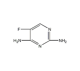 5-氟-2,4-嘧啶二胺结构式