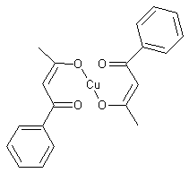 苯甲酰丙酮铜结构式