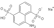 4-氨基-1,5-萘基二磺酸钠盐结构式