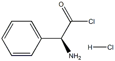 (R)-(−)-2-苯甘氨酸氯盐酸盐结构式