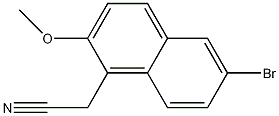 (6－溴－2－甲氧基－1－萘基)乙腈结构式