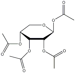 四-氧-乙酰-β-D-吡喃核糖结构式