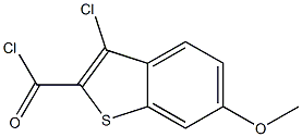 3-CHLORO-6-METHOXYBENZO[B]THIOPHENE-2-CARBONYL CHLORIDE结构式