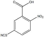 2-硝基-5-氰硫基苯甲酸结构式