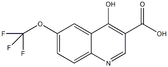 4-羟基-6-三氟甲氧基喹啉-3-羧酸结构式