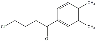 4-氯-1-(3,4-二甲基苯基)-1-丁酮结构式
