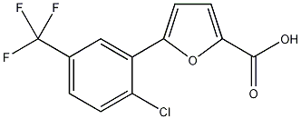 5-[2-氯-5-(三氟甲基)苯基]-2-糠酸结构式