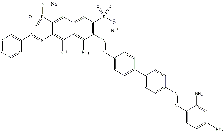 氯唑黑E结构式