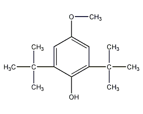 3,5-二叔丁基-4-羟基苯甲醚结构式