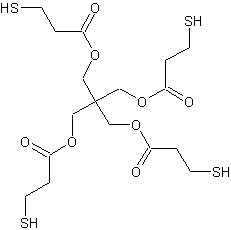 季戊四醇四-3-巯基丙酸酯结构式