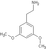 3,5-二甲氧基苯乙胺结构式