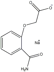2-氨甲酰基苯氧乙酸钠结构式