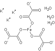 三草酸高铁酸钾三水合物结构式