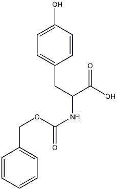 N-苄氧羰基-D-酪氨酸结构式