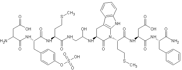 氯缩胆囊素八肽结构式