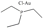 氯(三乙基膦)金(I)结构式