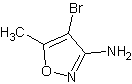 3-氨基-4-溴-5-甲基异噁唑结构式