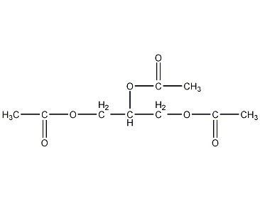 甘油三乙酸酯结构式