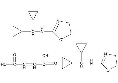 利美尼啶半富马酸盐结构式