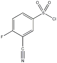 3-氰基-4-氟苯磺酰氯结构式