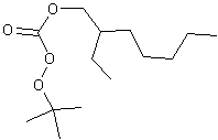 叔丁基过氧化2-乙基已基碳酸酯结构式