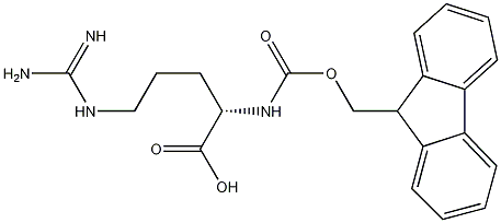 N-芴甲氧羰基-L-精氨酸结构式