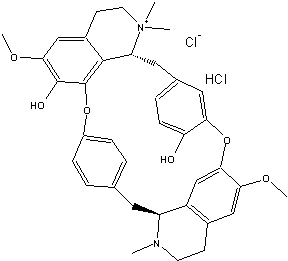 (+)-氯化筒箭毒碱结构式