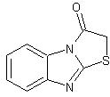 噻唑并[2,3-b]苯并咪唑-3(2H)-酮结构式