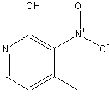 2-羟基-4-甲基-3-硝基吡啶结构式