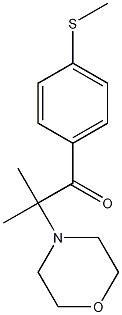 2-甲基-4'-(甲硫基)-2-吗啉苯甲酮结构式