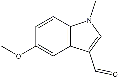 5-甲氧基-1-甲基吲哚-3-甲醛结构式