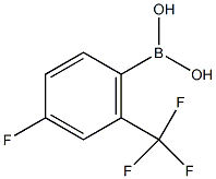 4-氟-2-(三氟甲基)苯硼酸结构式