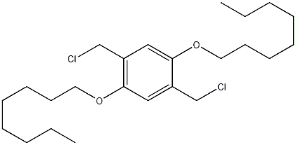 2,5-双(氯甲基)-1,4-双(辛氧基)苯结构式