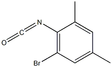 2-溴-4,6-二甲基苯基异氰酸酯结构式
