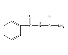 1-苯甲酰-2-硫脲结构式