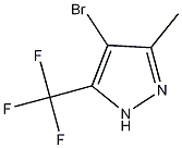 4-溴-3-甲基-5-(三氟甲基)-1H-吡唑结构式