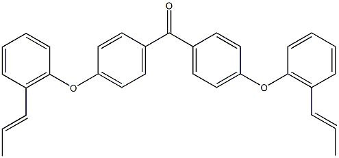 4,4-二[2(1-丙烯基)苯氧基]二苯甲酮结构式