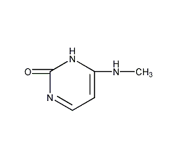 6-(甲基氨基)嘧啶-2(1H)-酮结构式