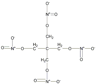 季戊四醇四硝酸酯结构式