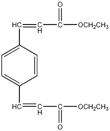 1,4-聚苯二丙烯酸二乙酯结构式