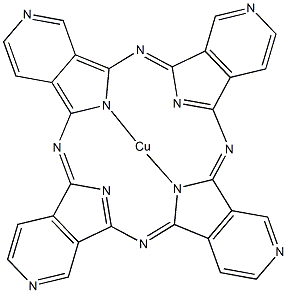 4,4',4'',4'''-四氮杂-29H,31H-酞菁铜(II)结构式