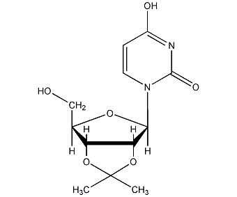 2',3'-邻异亚丙基尿苷结构式