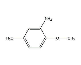 2-甲氧基-5-甲基苯胺结构式